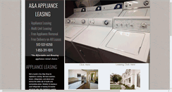 Desktop Screenshot of aaapplianceleasing.com